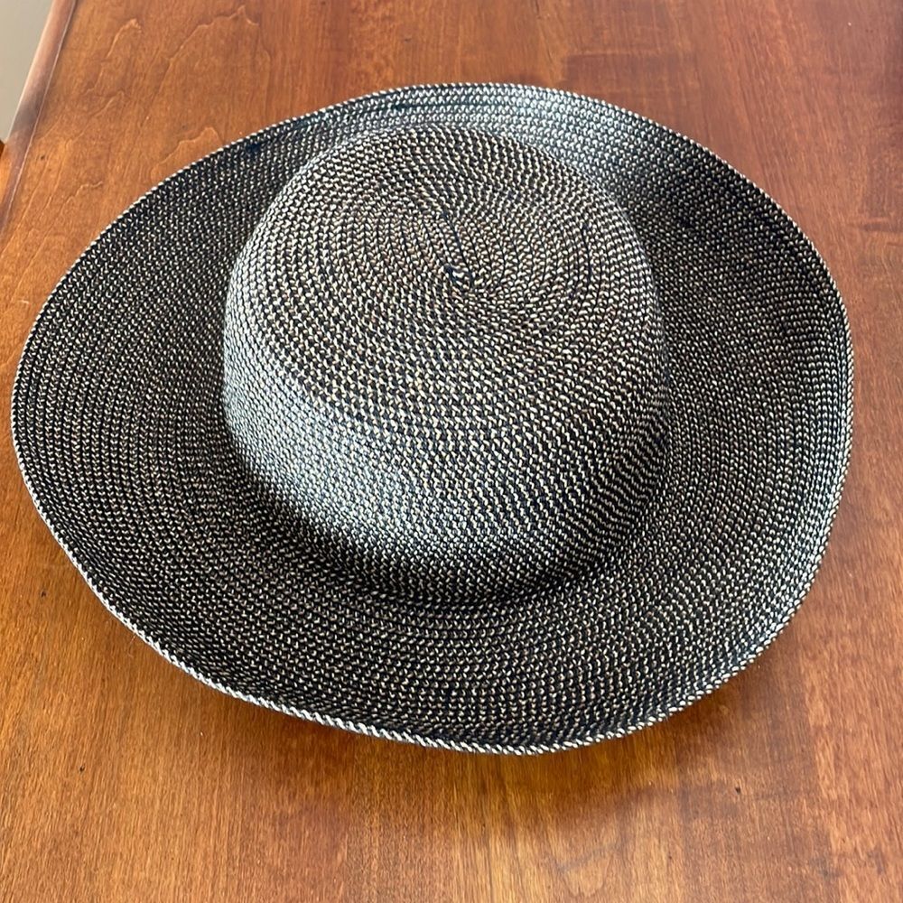 Vintage Talbots Wide Brim Straw Sun Hat